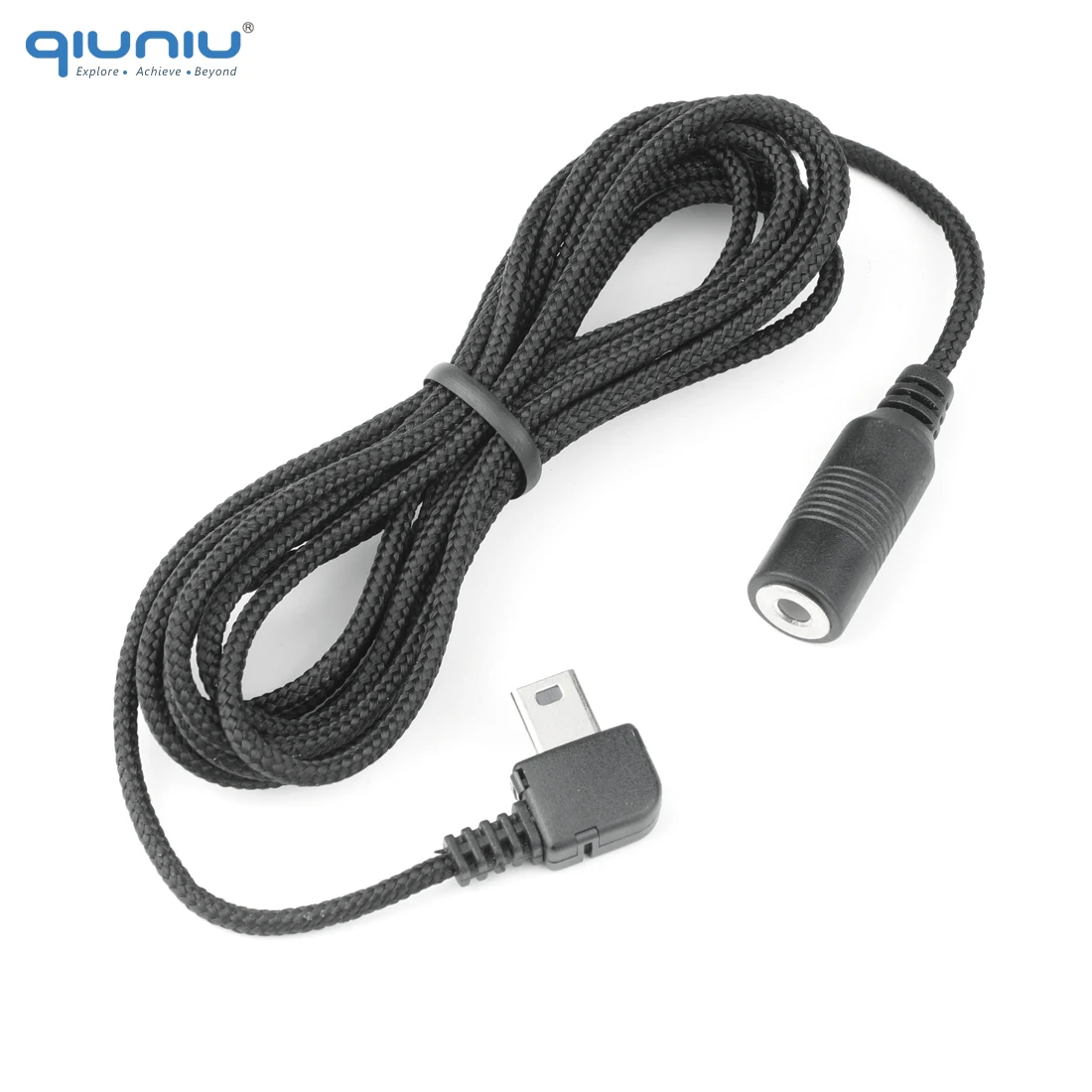 QIUNIU Mini USB Mikrofonas Mikrofono Adapterio Perdavimo Kabelis, 3.5 mm Išorinis Mikrofonas GoPro Hero 3 3+ 4 Go Pro Priedai