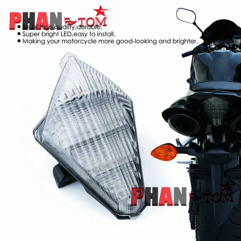 Adeeing Motociklo LED posūkio signalo žibintai galinis gabaritinis žibintas, skirtas YAMAHA YZF R1 07-08 Moto Priedai