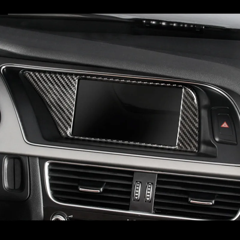Anglies Pluošto Automobilio Konsolės Oro Ventiliacijos Rėmas Vandens Puodelį Dekoratyvinis Dangtelis Apdaila Audi A4 B8 2010-2016 LHD RHD Interjero Priedai
