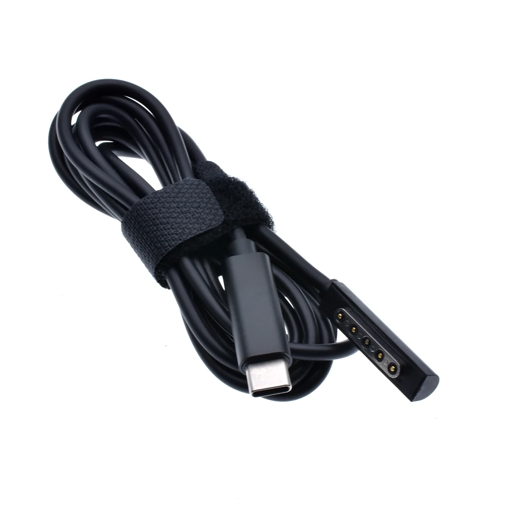 1.5 M/4.9 ft USB-C, vyras galvos, kad surface pro 2 PD Galios Įkrovimo Kabelį,tipas c paviršiaus prietaiso uosto Greito Įkrovimo Line12V 3A