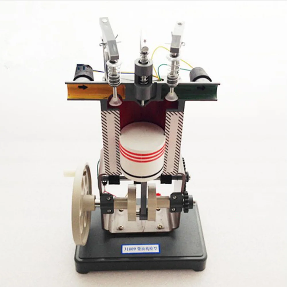 Dyzelinas variklio modelio veikimo principas vidaus degimo variklio Fizinio eksperimento įranga
