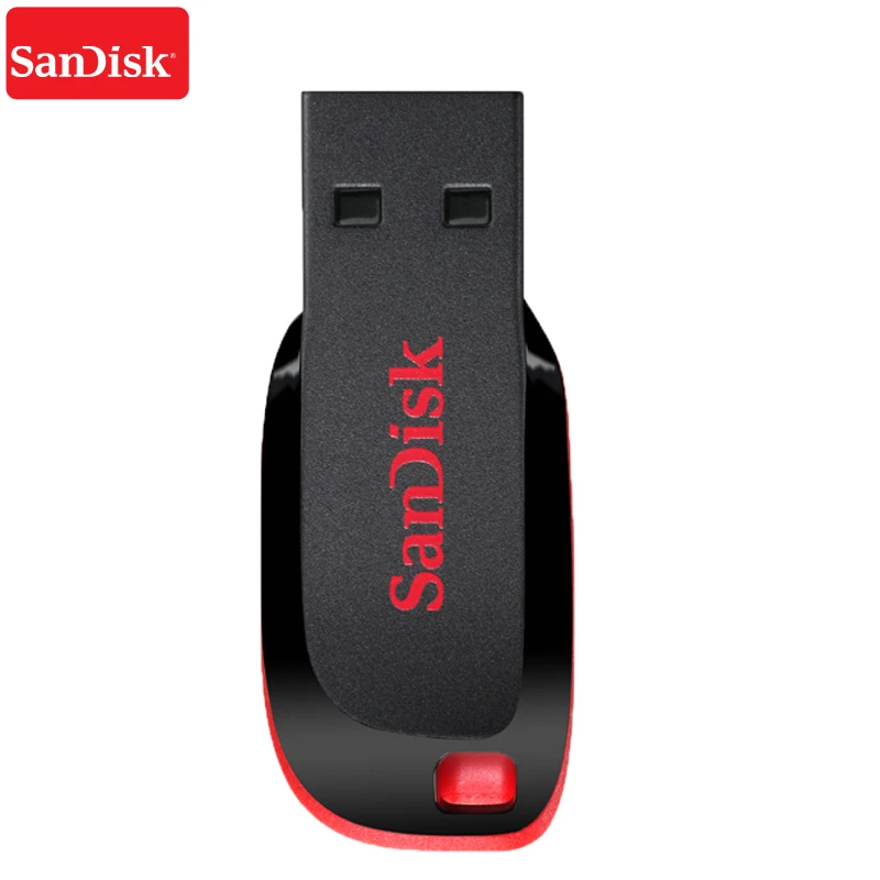 Originalios SanDisk Cruzer Blade CZ50 USB 2.0 Flash Drive 32GB 64GB 128G 16GB Pen Diskai, USB 2.0 Palaikymas oficialus patikrinimas