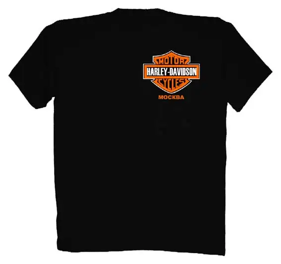 T-shirt L Harley Davidson Maskvos lchernaya