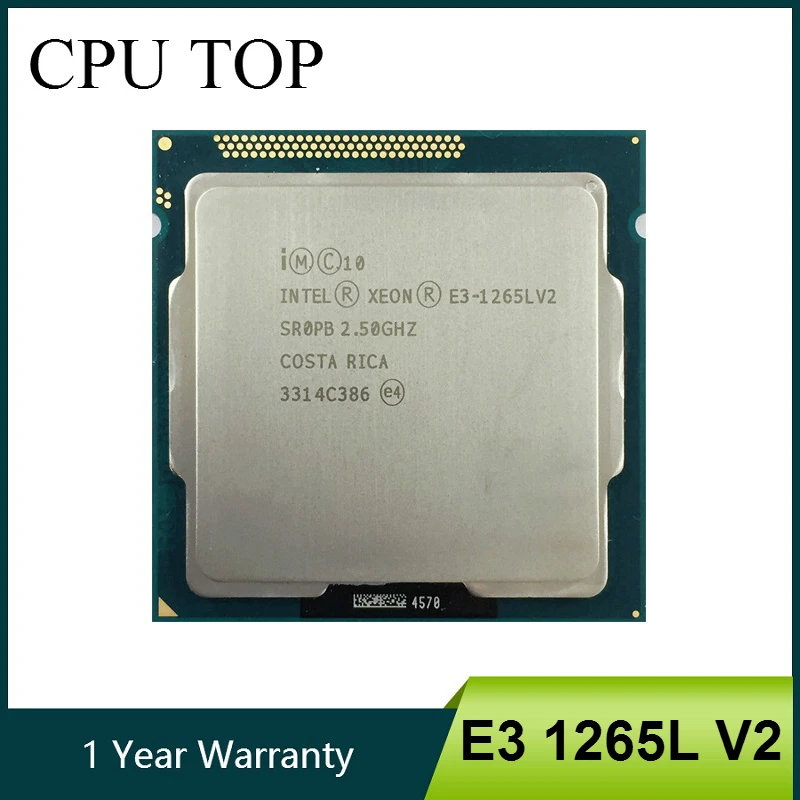 Intel Xeon E3 1265L V2 Quad Core, 2.50 GHz, 5 GT/s SR0PB LGA1155 CPU