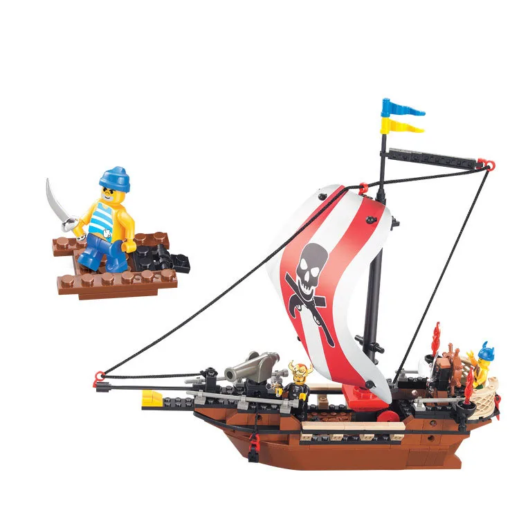 226pcs Statybinės Plytos Karibų Piratai laivų serijos Modelis žaislai 