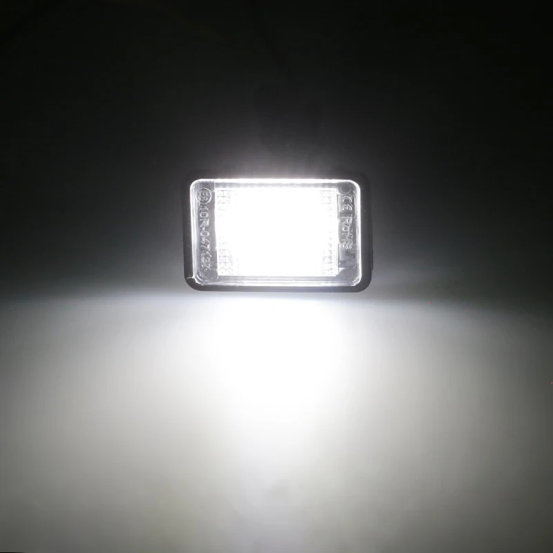 2vnt MERCEDES BENZ GLK X204 LED Licencijos numerio apšvietimo Lemputės Lemputė 12V 6000k Balta Klaidų LED Numeris numerio ženklo apšvietimo Žibintas
