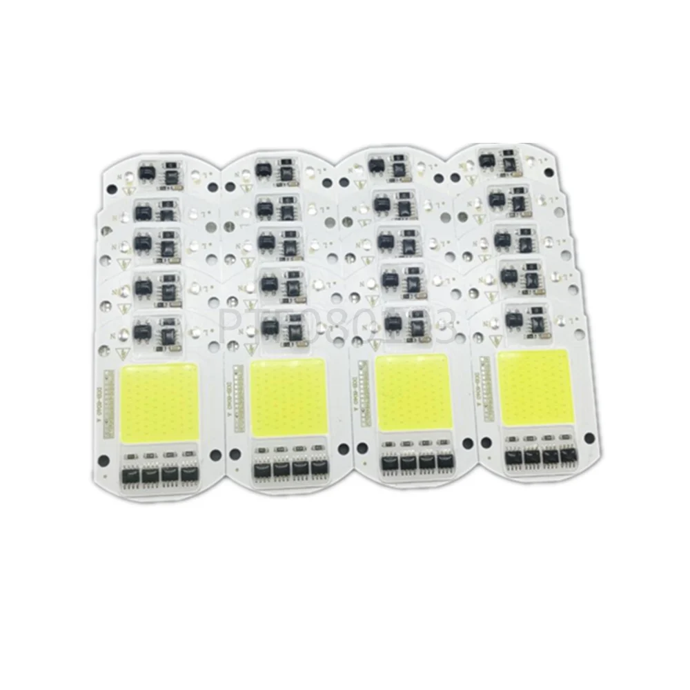 10 vnt COB LED Lempos Chip 50 W Chip 110 V, 220 V Įvesties Smart IC Tinka Voor 