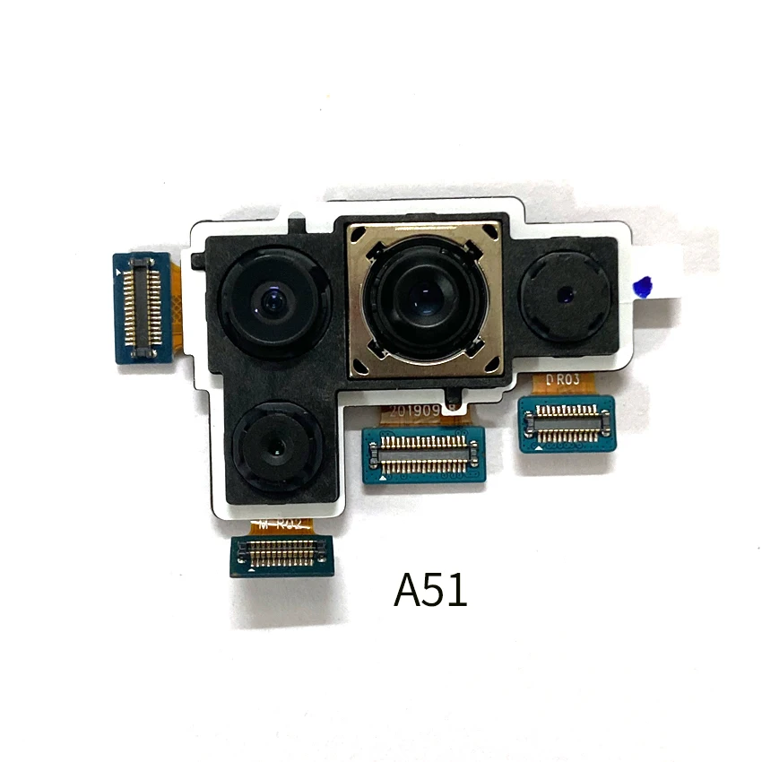 Į Galinę Vaizdo Kamerą Samsung Galaxy A51 A515 A71 A715 Pagrindinis Atgal Didelis Fotoaparato Modulio Flex Kabelis Galiniai