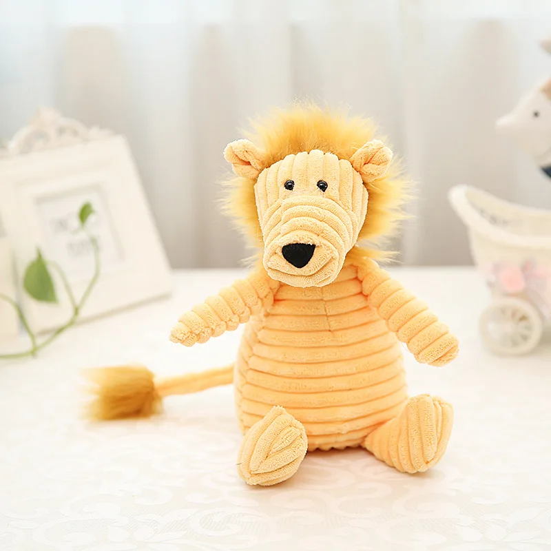 Animacinis liūtas pliušinis žaislas apie 25cm juostelės dizainas liūtas minkšta lėlė baby žaislas Kalėdų dovana s2409