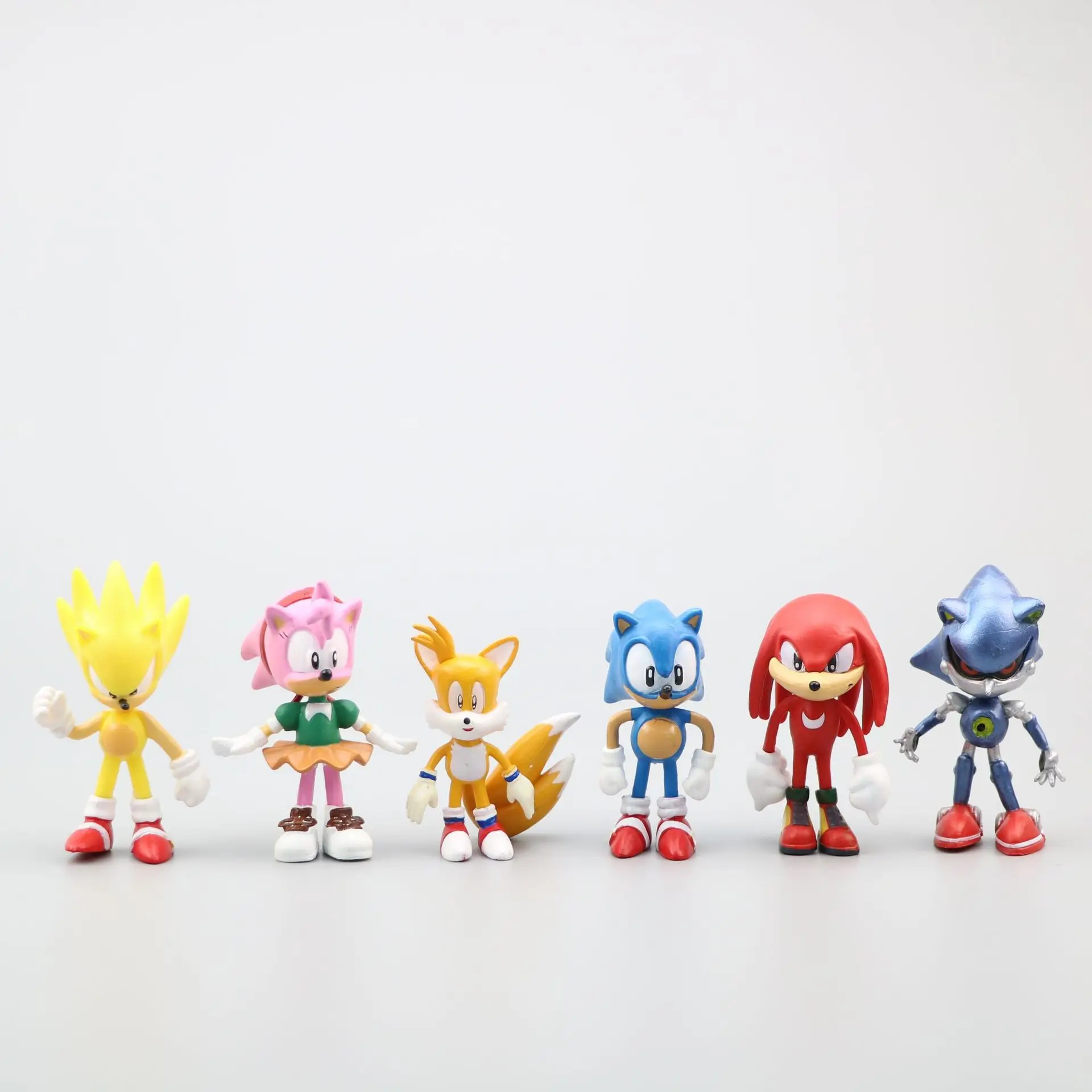 6pcs Sonic The Hedgehog Duomenys Veiksmų pvc Modelis Figūrėlės Lėlės Animacinių filmų Vaikams, Žaislai, Kūrybingi Gimtadienio Dovana