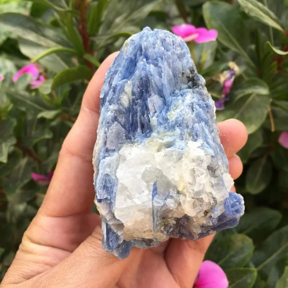 200g Retas Drop Laivyba Natūralių Gamtinių Mėlyna Kianitas Kvarco Mineralų Meditacija, Reiki Gydymo Raw Mineralinių Kristalų Pavyzdys
