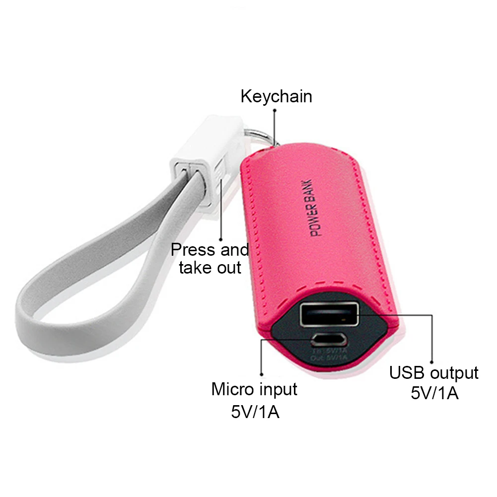 Nešiojamasis Išorinį USB Power Bank Lauke 2600mAh 18650 Baterija Box 