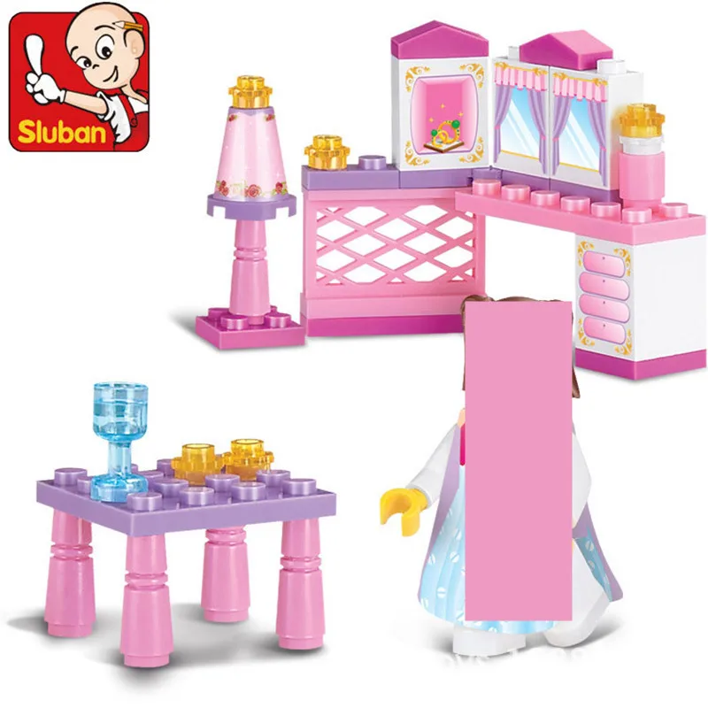 Rožinė Svajonė Poilsio Pardavimo Vaikas, Vaikai, Draugai Plytų Princesė Kambarys Modelio Blokai Sumos Švietimo Žaislai Mergaitėms