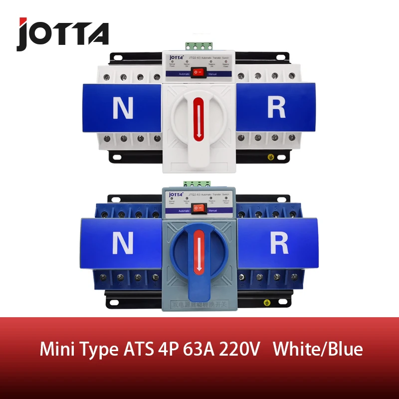 JOTTA 3P/4P 63A 220V, 380V ATS MCB tipo Dual Power Automatinis Perdavimo Jungiklio Keitimas Per Jungiklis