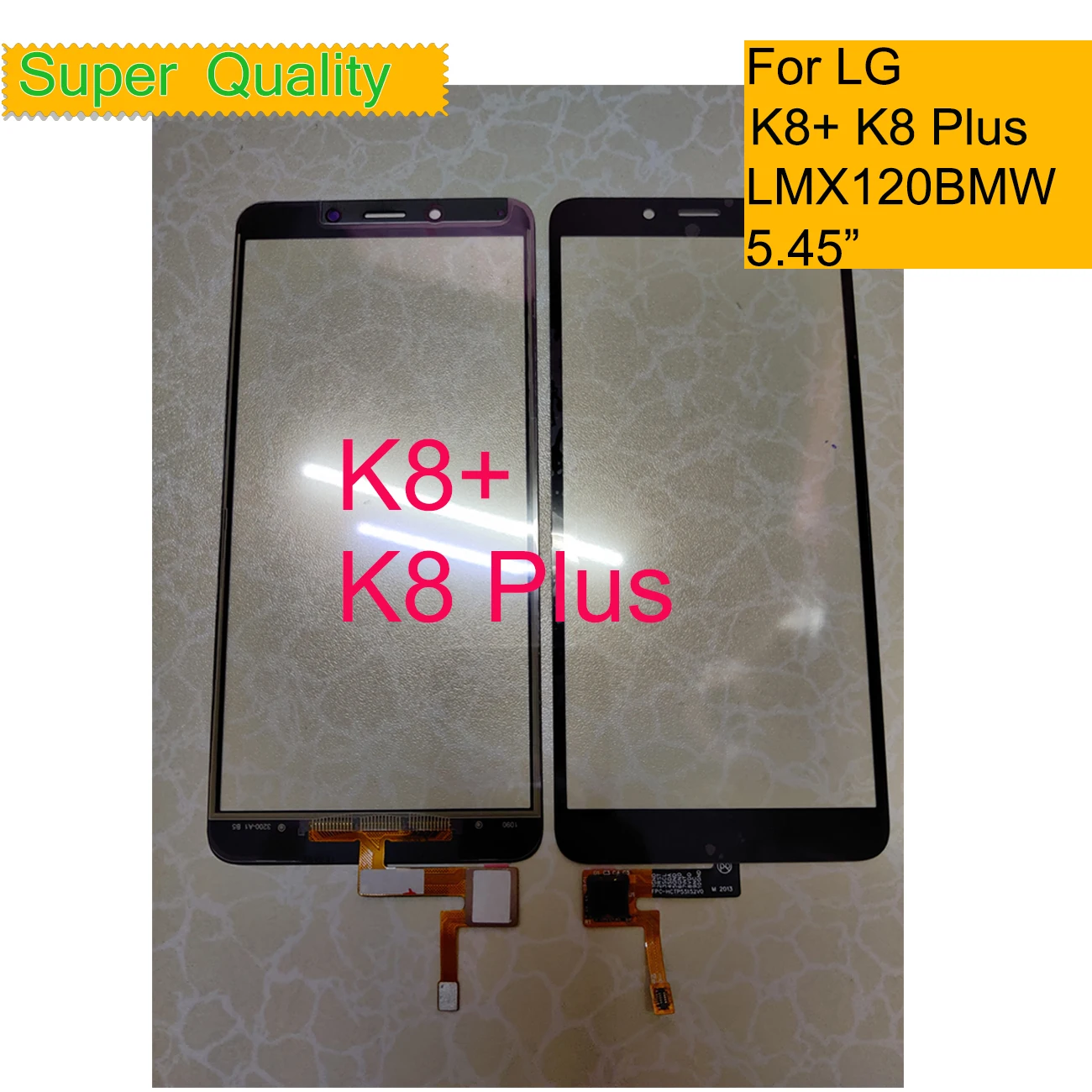 10vnt/daug LG LG K8+ K8 Plius LMX120BMW Jutiklinio Ekrano Skydelis Jutiklis skaitmeninis keitiklis Priekinis Stiklas, Išorinis Lęšis LG K8 Plius Pakeitimas