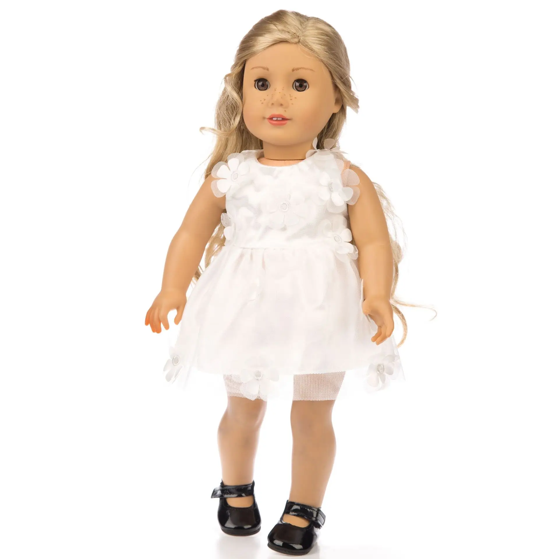 Baby Girl Lėlės accessories18 Colių American Doll Suknelė Lipni Gėlių Princesė Suknelės 43-45cm bjd Doll drabužių Didmeninės