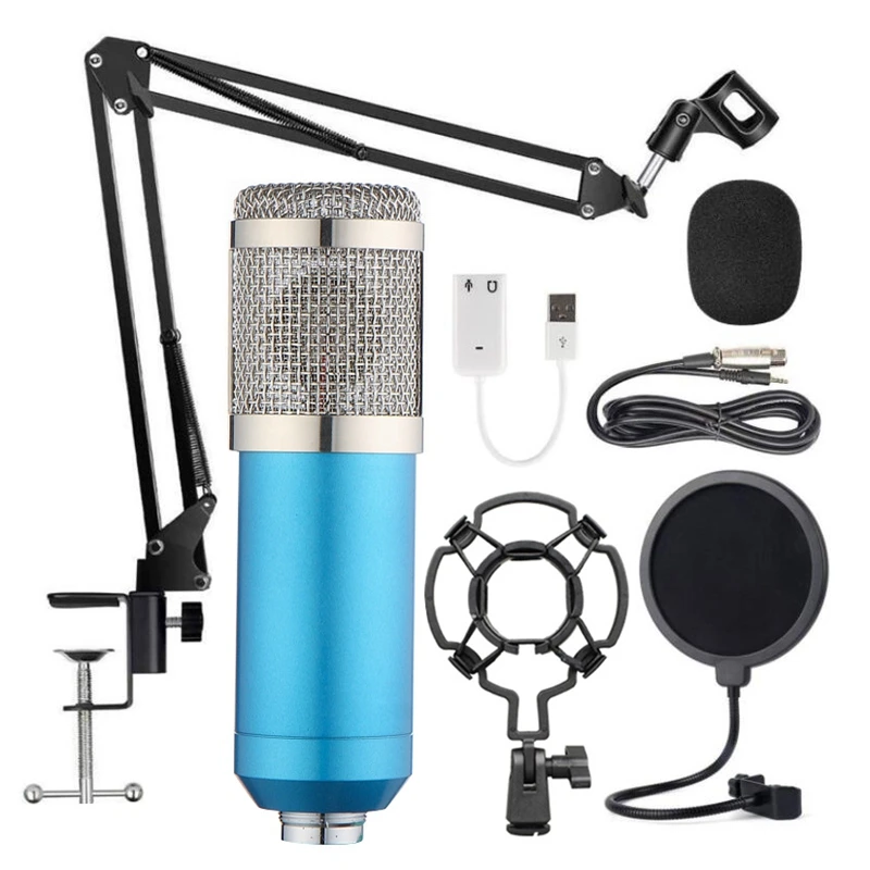 BM-800 Kabinti Mikrofono Rinkinį, Live Transliacijos Įrašymo Didelė Diafragma Kondensatoriaus Mikrofonas
