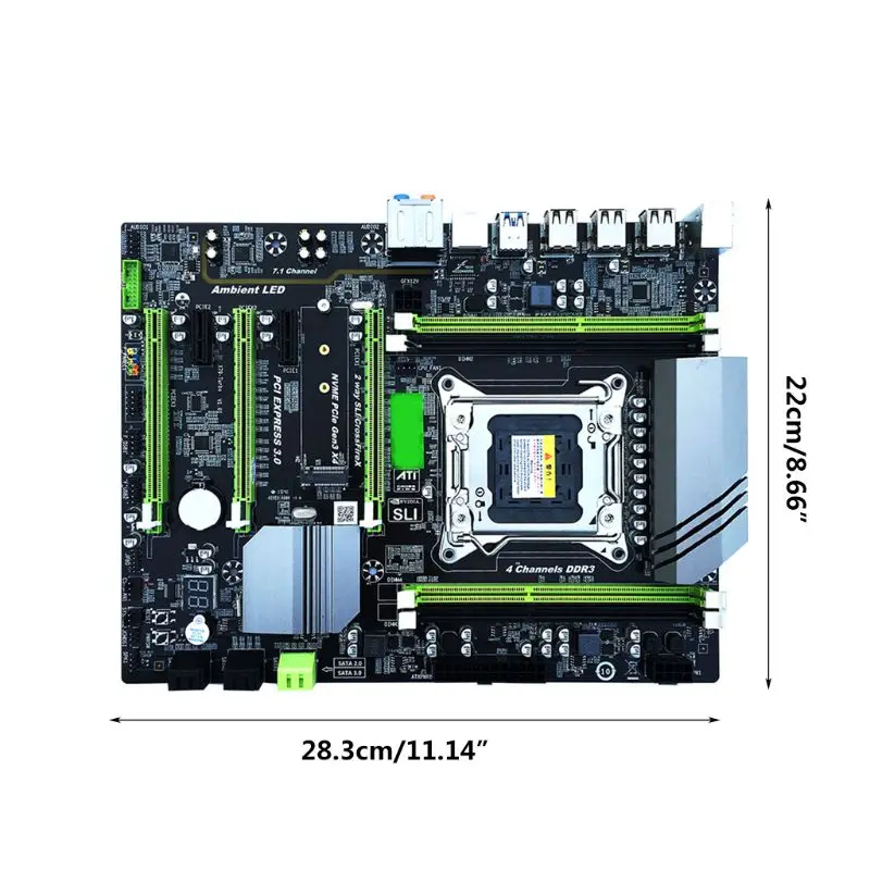 X79T LGA 2011 PROCESORIŲ Kompiuterio Mainboard DDR3 KOMPIUTERIO pagrindinė Plokštė su 4 Kanalų 63HD Dual USB3.0 sąsaja Kompiuterio Mainboard