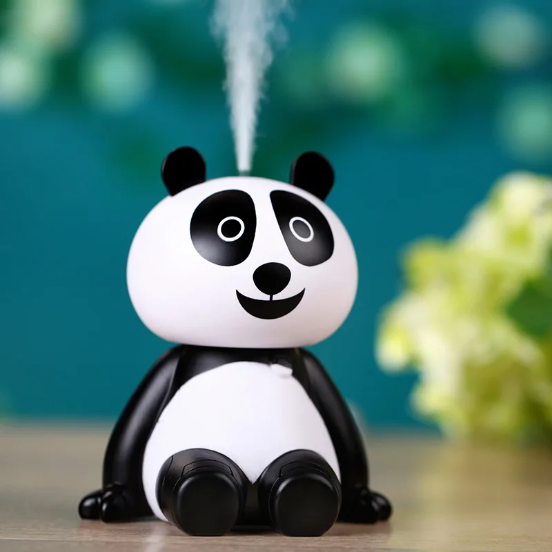 USB Oro Drėkintuvas Gyvūnų Panda Formos Oro Valytuvas Home Office Drėkintuvas eterinis Aliejus Difuzoriaus Elektros Rūkas Maker