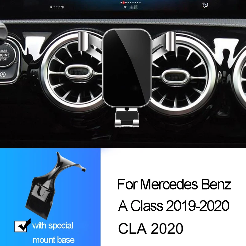 Automobilinis Telefono Laikiklis, Skirtas Mercedes Benz A Klasės W177 A250 A180 A200 Sedanas 2019-2020 CLA 2020 Oro Angos Snap-tipo Svorio Laikiklis