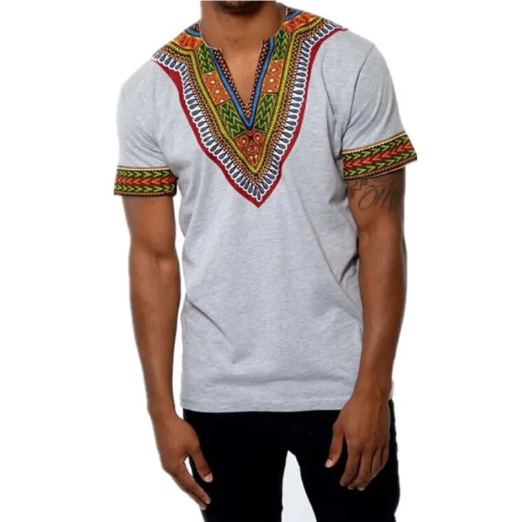 Dashiki t-shirts mens mados afrikos drabužiai
