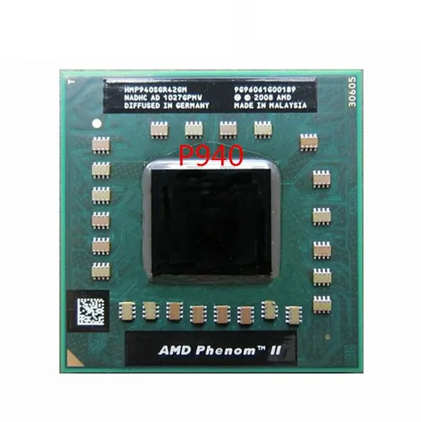 Nemokamas pristatymas Originalus AMD PROCESORIAUS P940 HMP940SGR42GM Phenom cpu procesoriaus Socket S1 (S1g4) 1.7 G Quad core P960 P920