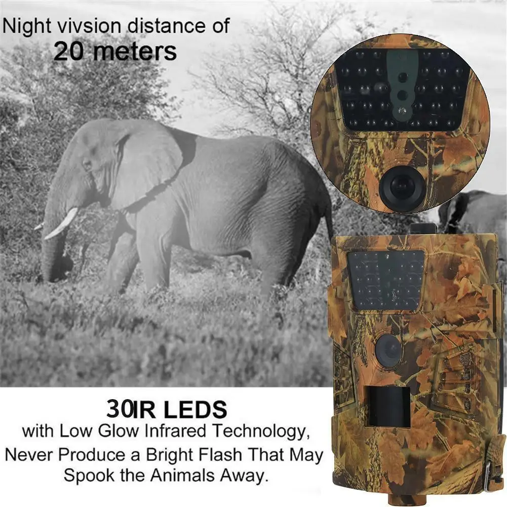 HT-001B Takas Camera 12MP 1080P 850nm LED Laukinių gyvūnų Medžioklės Kameros, Naktinio Matymo Gyvūnų Nuotraukų Spąstus HT-001 Lauko Priežiūros