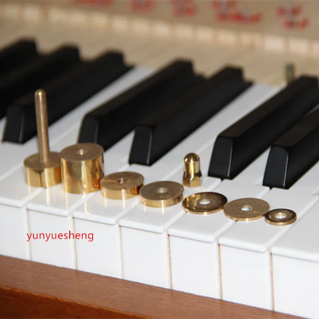 Baltų pianino klavišų matavimo sunkiojo svorio (varis / 70 g) lizdas
