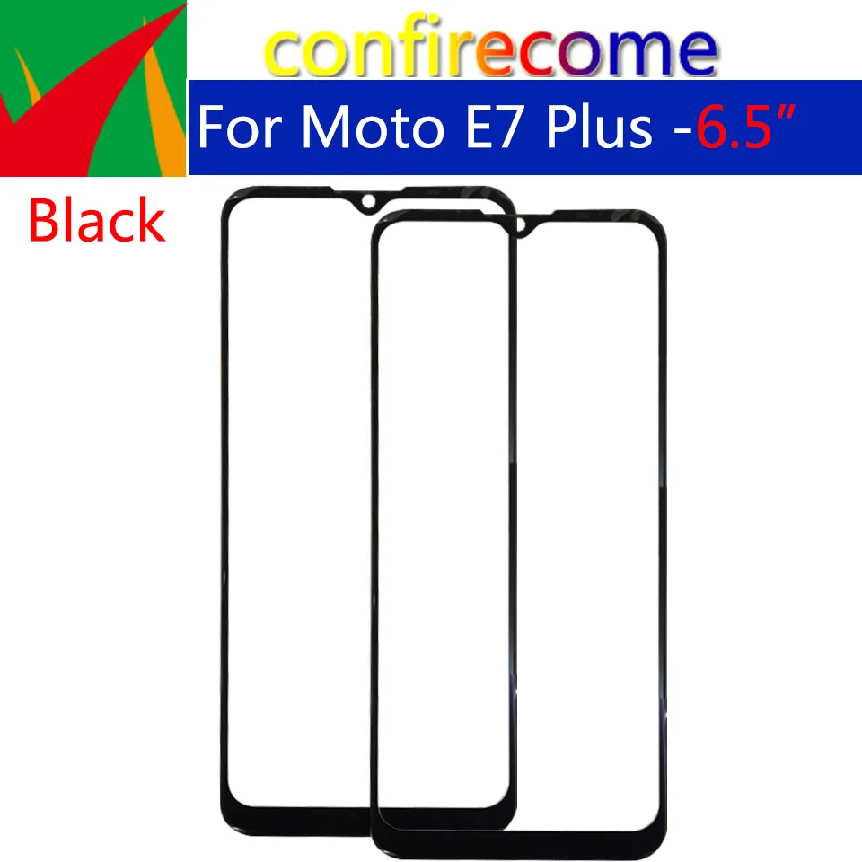 10vnt\Daug Motorola Moto E7 Plius XT2081Touch Ekrano Priekinio Stiklo Skydelis LCD Išorinis Objektyvo Pakeitimo