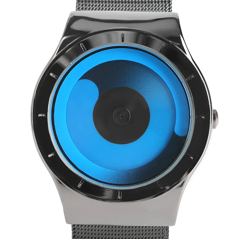 3 Spalvų, Laisvalaikio Laikrodžiai Vyrų Tinklinio Plieno Dirželis Mens Watch 2020 Prekės Pasukti Kvarciniai Laikrodžiai Aviatorius Kūrybos Laikrodis Dovana