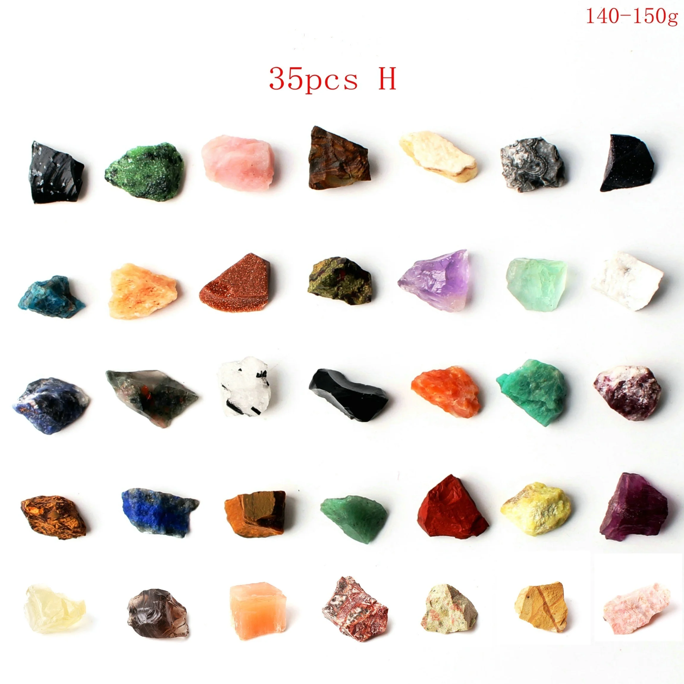 Gamtos Sumaišyti Spalvinga Grubus Crystal Rock Gem Akmens Mineralų Pavyzdys Reiki Healing Dovanų Kolekcija
