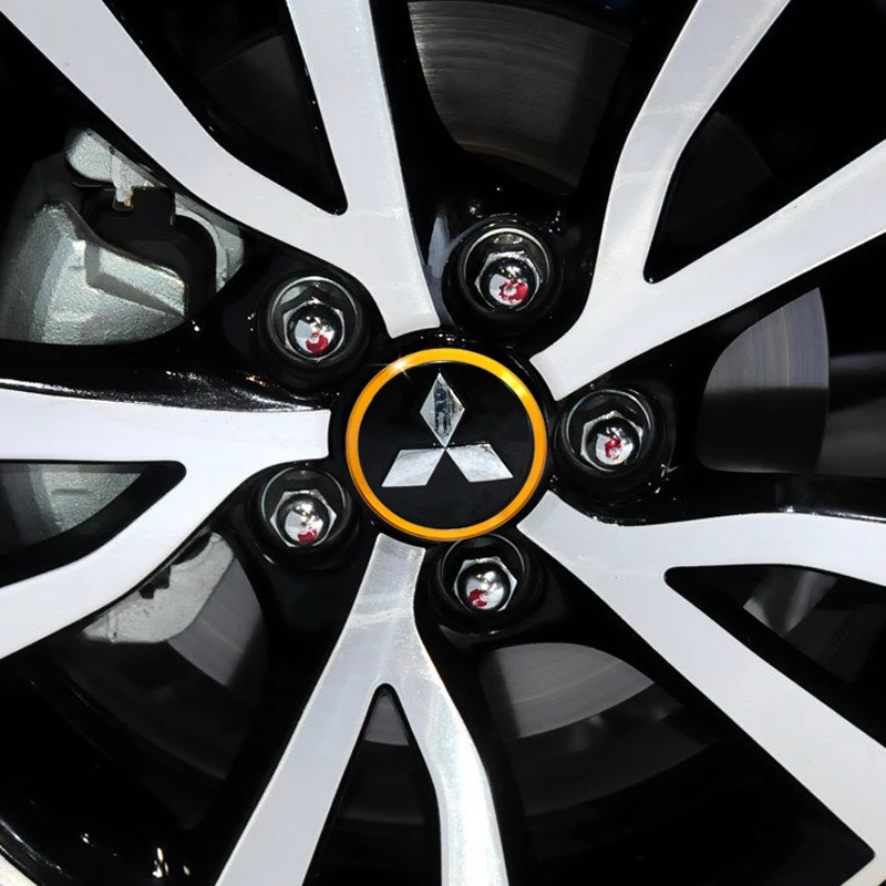 4pcs Universaliųjų Automobilių ratų stebulės dekoratyvinis žiedas aliuminio lydinio Spalvinga Ratu lipdukai Ford focus 