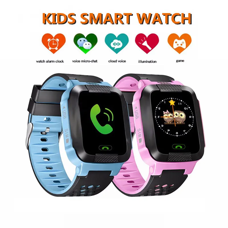Vaikai Smart Žiūrėti GPRS Fitneso Kelio Laikrodžiai Vaikai Vietą SOS Skambučio Anti-lost Jutiklinis Ekranas Smartwatches Su Kamera Žiūrėti