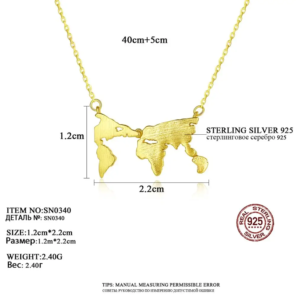CZCITY Autentiški 925 Sterlingas Sidabro Geometrinis Pakabukas Kaklo Moterims, Baltojo Aukso, Aukso Spalvos Šlifuoto Fine Jewelry SN0340