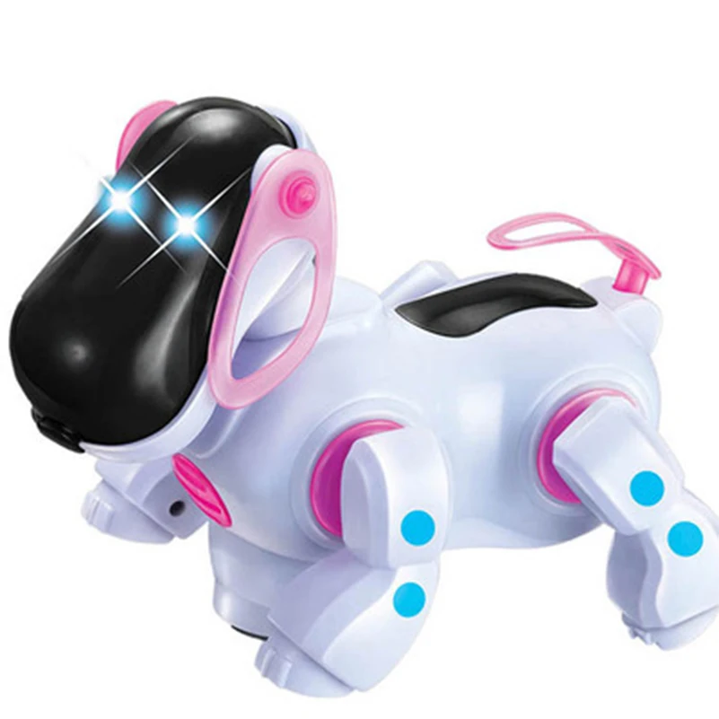 Elektros šunelis Elektroninių Augintiniai Robotas Šunys su Muzika, Apšvietimas Žievės Vaikščioti Universalus Varantys Mielas Interaktyvus Žaislas Vaikams