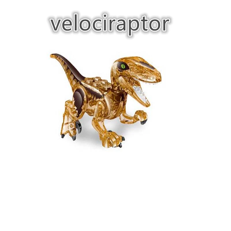 Skaidraus Krištolo Surinkti Blokai Dinozaurų Pasaulyje, T-rex Triceratopsas raptor 