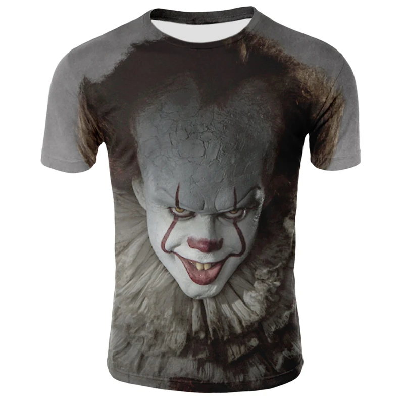 2020 Vyrų Siaubo, T-marškinėliai, Mados Naujų Vasaros vyriški trumpomis Rankovėmis T-shirt Atsitiktinis 3D Zombie Spausdinti Roko T-shirt Vyrams Visa Spausdinti