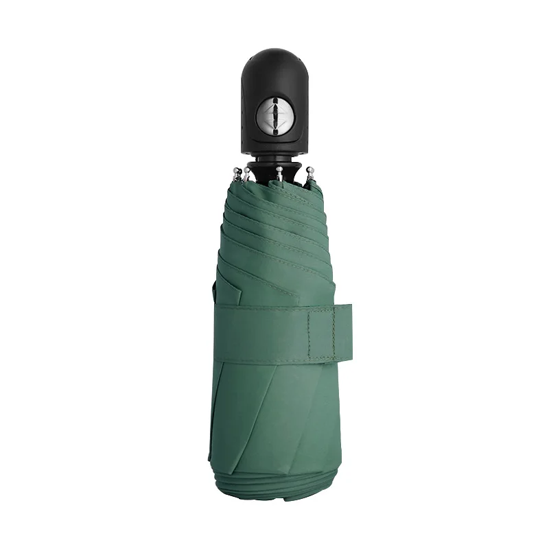 YADA Žalia Mielas Mini Pocket Automatinė Skėčiai nuo Lietaus Moterų uv Užsakymą Šviesos Sulankstomas Skėtis Moterų Vėjo Skėčiai YS841