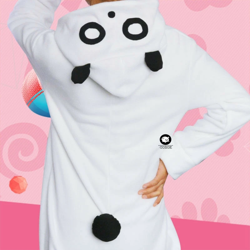 Seishun Buta Yarou wa Azusagawa Kaede Panda Gyvūnų Vieną vienetų Jumpsuits Pižama Sleepwear Apranga Anime Cosplay Kostiumai