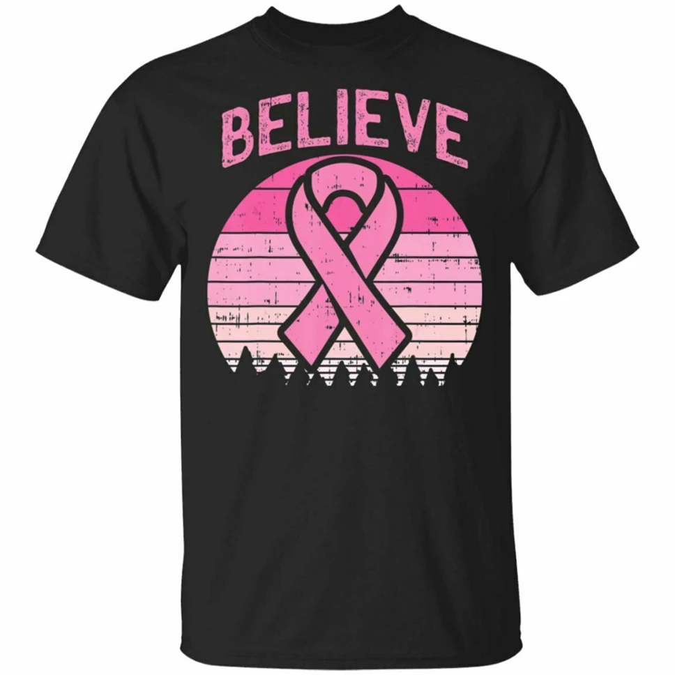 Manau, Retro Saulėlydžio Rožinis Kaspinas, Krūties Vėžys Sąmoningumo T-Shirt Dydis S-3Xl Užsakymą Specialios Spausdinti Marškinėliai