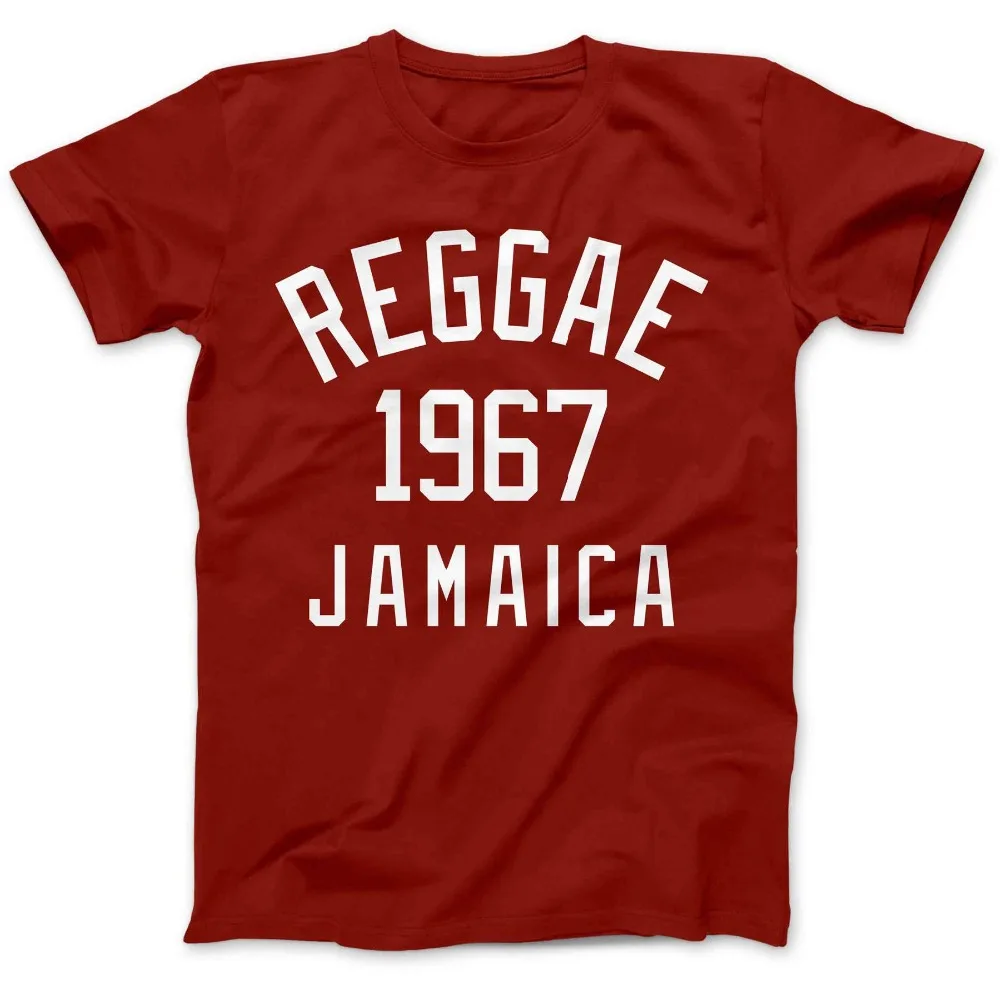 Reggae 1967 Jamaica Marškinėliai Priemoka Medvilnės Dub Ska Rock Steady Marley 2019 Trumpi Marškinėliai Svetimas Dalykų Poliesteris T Shirts