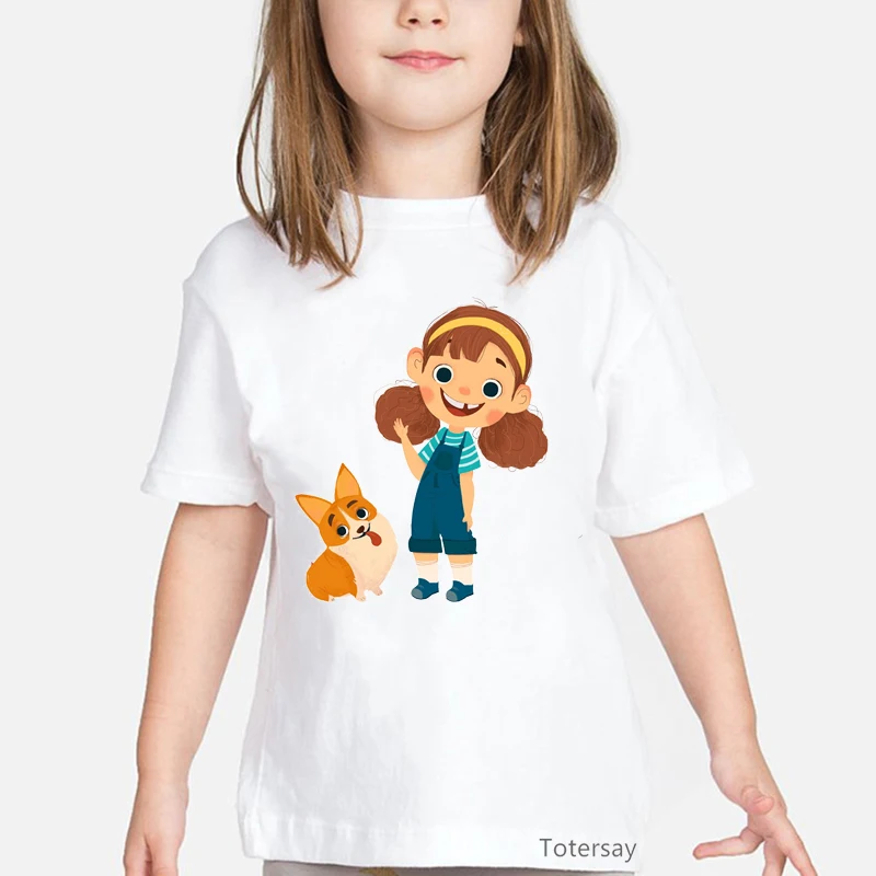 Cute little black merginos spausdinti marškinėliai mergaitėms estetinės vaikams drabužių melanino poppin marškinėlius camiseta harajuku marškinėliai vasaros viršūnes