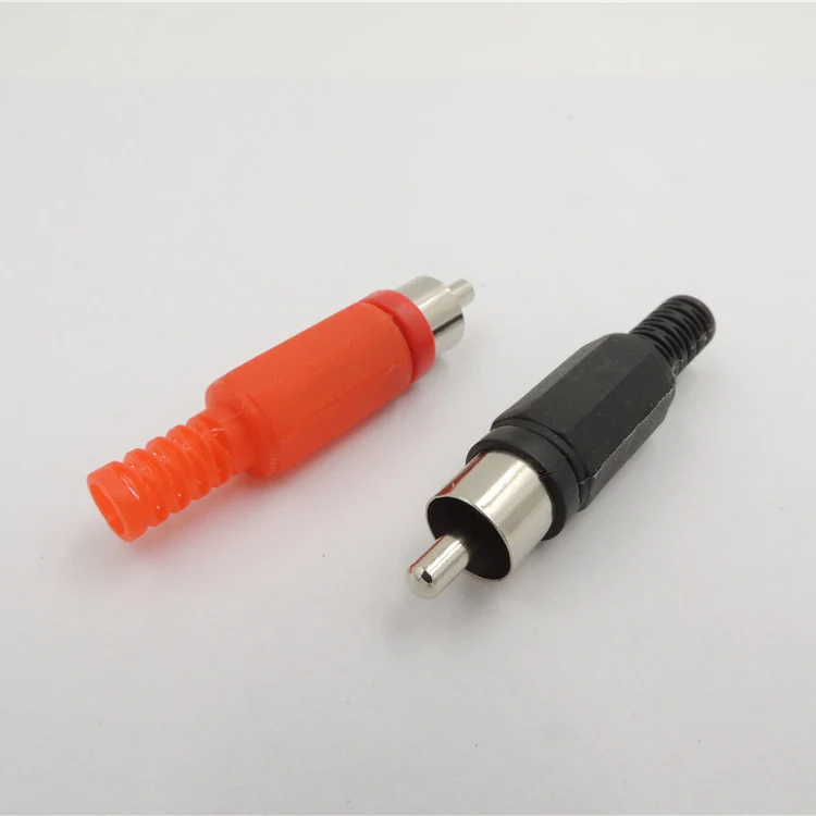 20PCS Lydmetalis RCA Male Plug Garso ir Vaizdo Jungties Adapteris