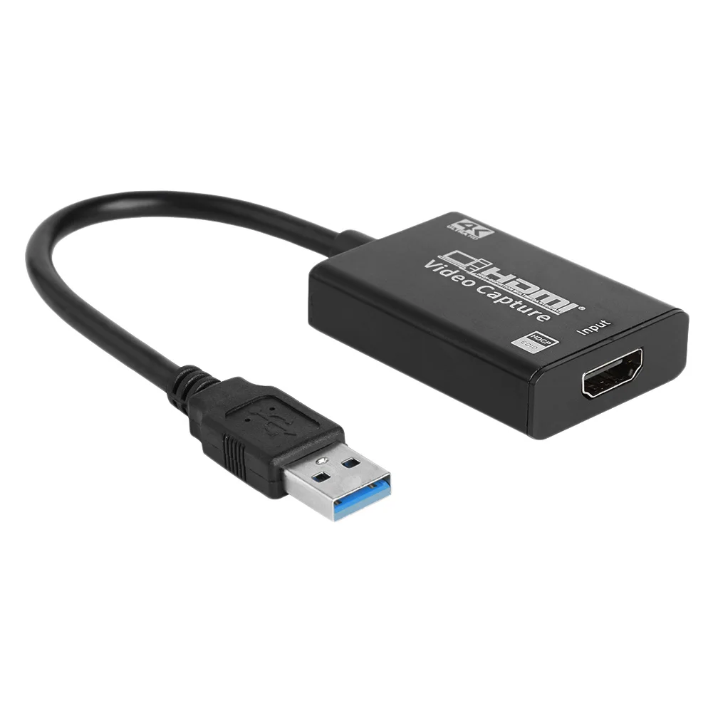 4K HDMI USB Užfiksuoti Kortelės Adapteris USB 3.0 HDMI Vaizdo įrašymo Grabber Įrašyti Box Žaidimų HD Kamera, Įrašo Transliacija
