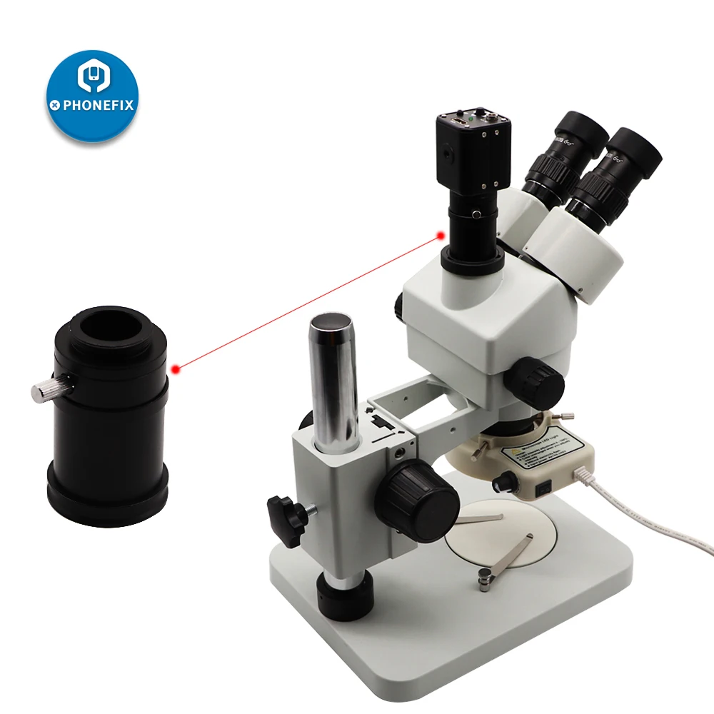 3.5-90X Trinokulinis Stereo Mikroskopas vienu metu-židinio Stereo Mikroskopas, Telefono Litavimo Įrankis su HDMI vaizdo Kamera + LED Šviesos
