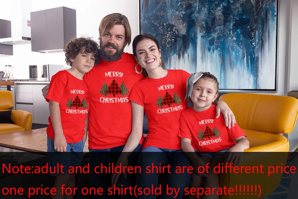 Kalėdų Šeimos Atrodyti Raudona marškinėliai Linksmų Kalėdų Šeimos Atitikimo Komplektus Švenčių Raudona Tshirts Vaikai Komplektus Lašas Laivybos