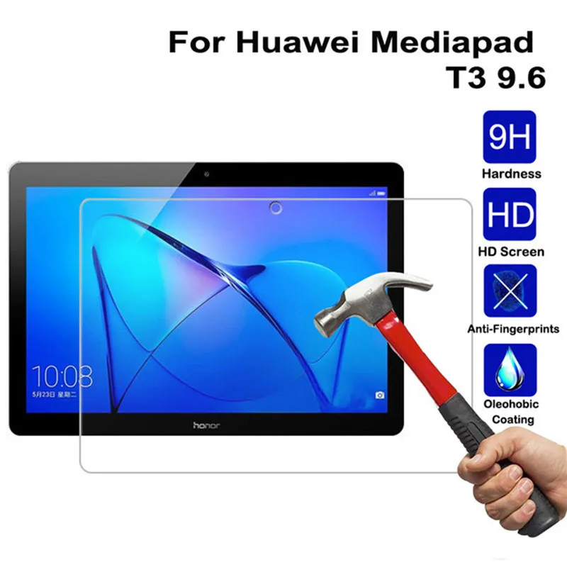 Grūdintas Stiklas Huawei Media Mygtukai T3 10 Screen Protector Tablet 9.6