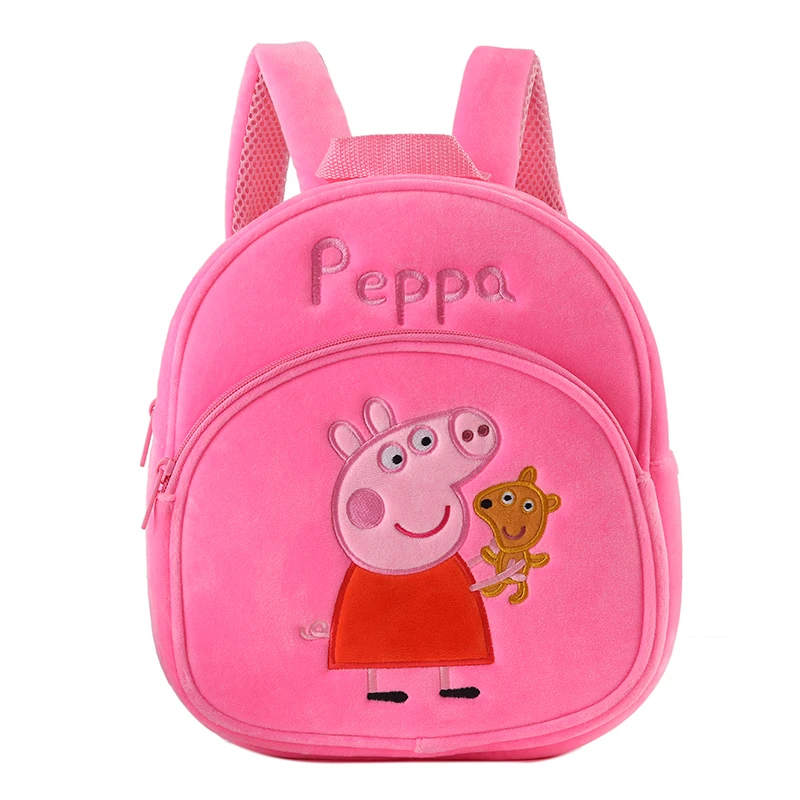 Nauja Peppa Pig George Pliušinis Kuprinė Maišelis Aukštos kokybės minkštas kamšalu animacinių filmų bag Kuprinė lėlės Vaiko žaislas Berniukas mergaitė Gimtadienio dovana