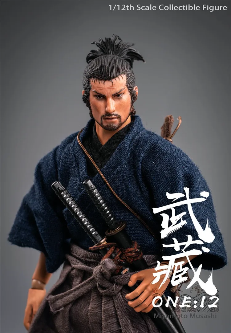 TWTOYS TW1920 1/12 Masto Miyamoto Musashi Japonijos Ronin Samurajus, Pilnas komplektas paveikslas lėlės rinkti žaislų dovana