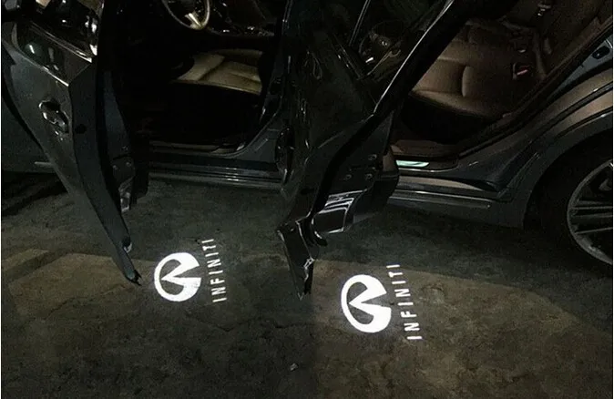 2x LED Automobilio duris mandagumo lazerinis projektorius Logotipas Dvasia, Šešėlis, Šviesos, Infiniti QX56 2004-2010 M JX35 2013-QX60 m.